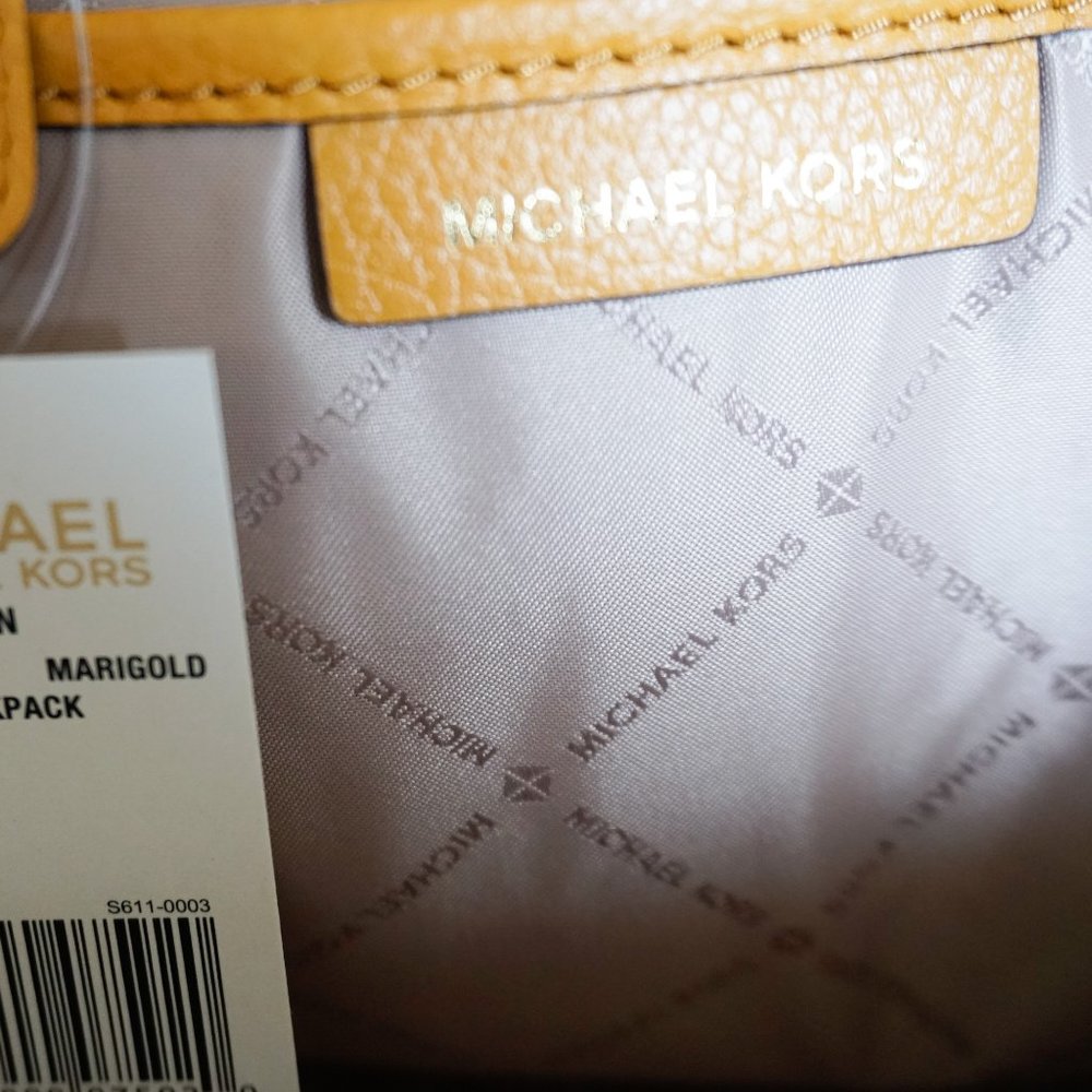Michael Kors Erin MINI Backpack Yellow Marigold - Picture 10 of 11